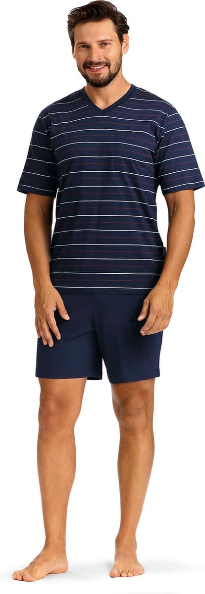 Heren Shortama 'Maritim Stripes'