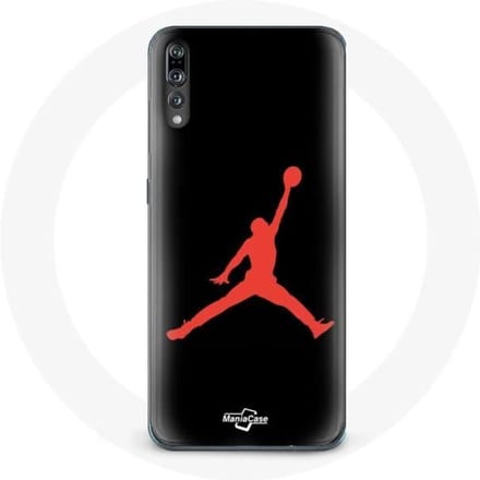 Coque - Huawei - P20 - Logo Michael Jordan - Rouge - Souple rouge