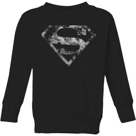 Marble Superman Logo Kids' Sweatshirt - Black - 98/104 (3-4 jaar)