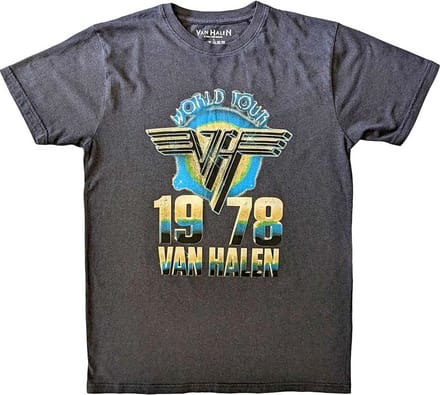 Van Halen - World Tour '78 Heren T-shirt - M - Zwart