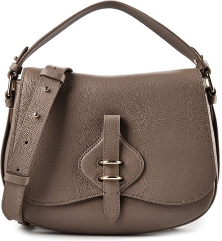 Coccinelle Mavery Schoudertas Leder 27 cm - Dames - warm taupe