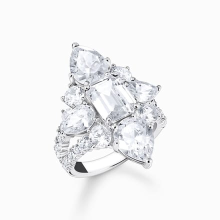 Thomas Sabo - TR2441-051-14-54 - Ring - Dames - 925er Zilver - ringmaat 54