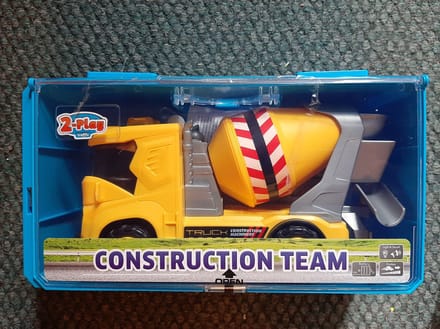 2-Play Traffic - 2-Play Work Vehicle Concrete Mixer Friction with Light and Sound