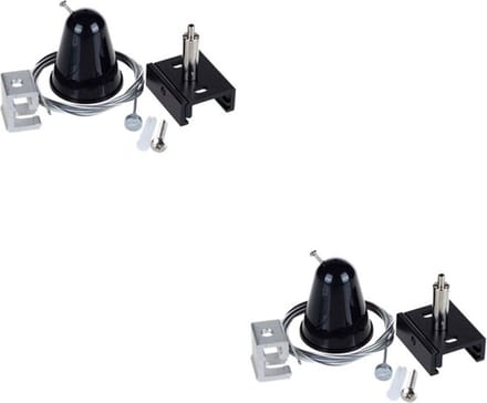 Spanningsrail Ophangset 2 Pack - Facto - 3 Fase - 1 Meter - Zwart