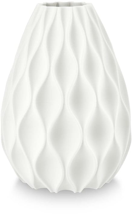 vtwonen Vaas Waves - Bloemenvaas van Porcelein - 3D print - 20x28.5cm