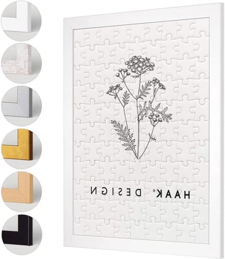 Puzzellijst - Fotolijst Puzzel - Puzzels Inlijsten - 30 mm Breed Frame - 48 x 64 cm - Wit Mat