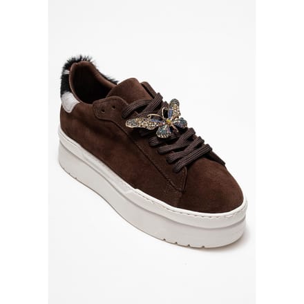 Anda Leren Gesp Sneakers Dames