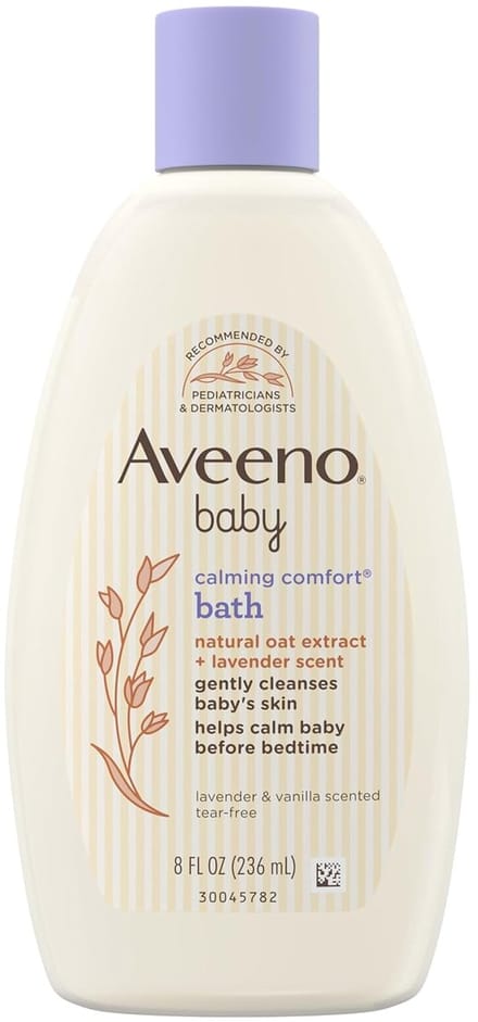 Aveeno Baby Calming Comfort Bath & Wash with Relaxing Lavender & Vanilla Scents, 236ml