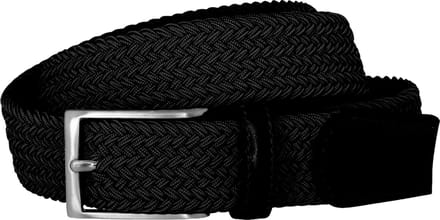 LINDENMANN elastische heren riem - zwart