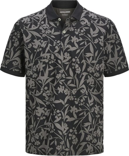 JACK&JONES - JJJEFF MONOCHROME AOP POLO SS - Heren - Polo's