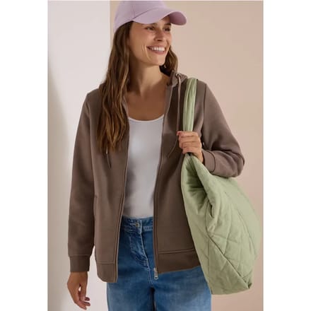 Sweatvest met een zachte, geruwde binnenkant