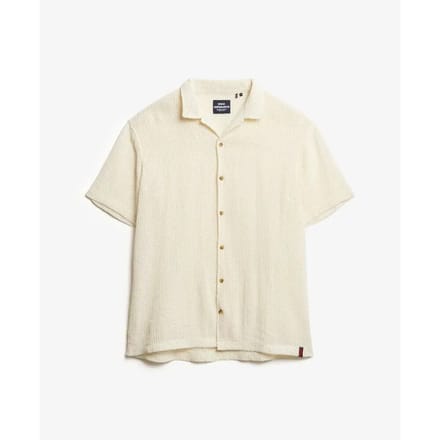 Superdry - Gebreid overhemd met textuur - Heren - Shirts