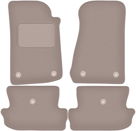 Beige velours vloermatten voor: Jeep Wrangler JL 4-deurs (2017-)