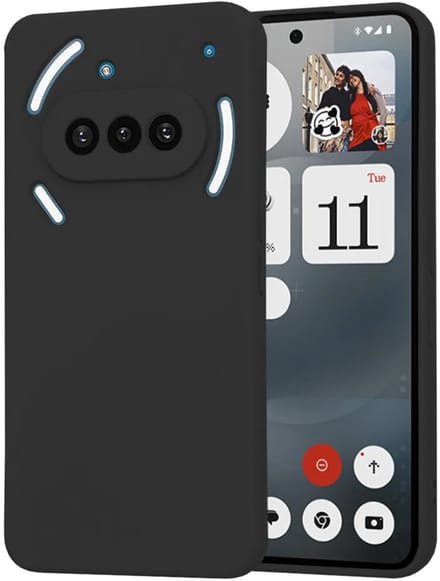 Hoesje geschikt voor Nothing Phone (3a) - Techsuit Soft Flex Silicone Back Cover - Black