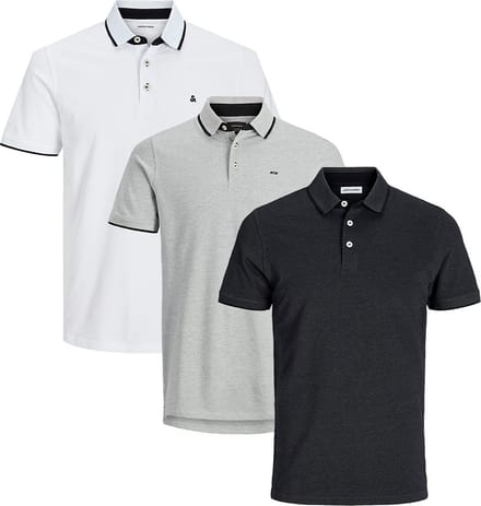 Jack & Jones Heren poloshirt 3 pack Paulos - Slim Fit