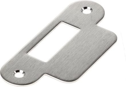 Sluitplaat rvs afger.loop korte lip-