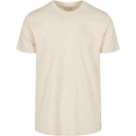 Build your Brand Basic Round Neck T-Shirt BYBB010 - Sand - 3XL