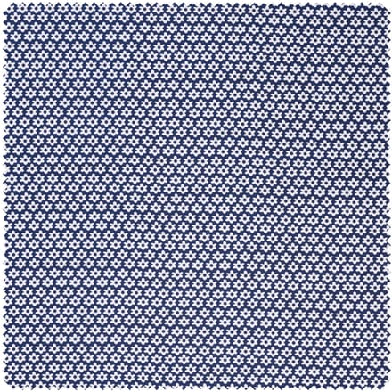 Katoenen poplin stof "Daisy" - Marineblauw