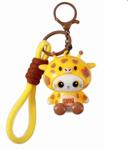 iTotal Sleutelhanger Hoodie GIRAFFE Keychain Plastic and Metal 4.5x4.0x5.4cm