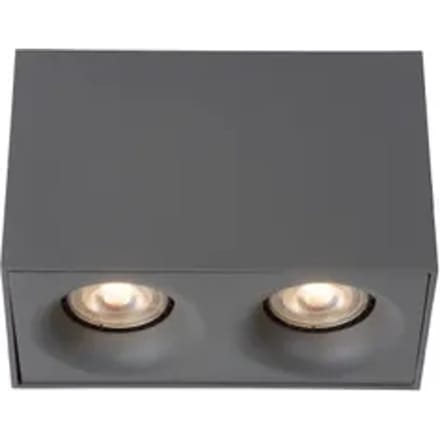 Lucide Plafondspot Bentoo Grijs 2xgu10 5w