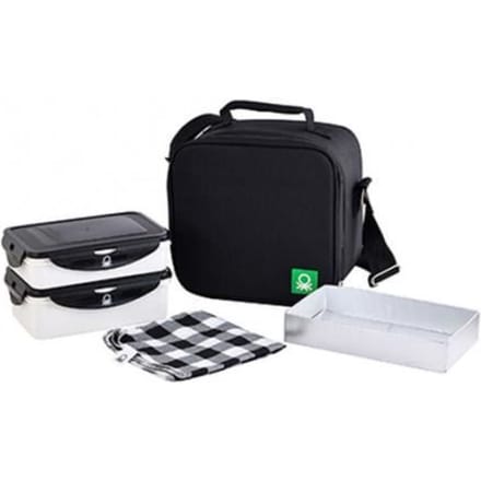 Ensemble de boîtes à lunch - BENETTON - 6 pièces - Hermétique - Sac et accessoires - 1000 ml/880 ml