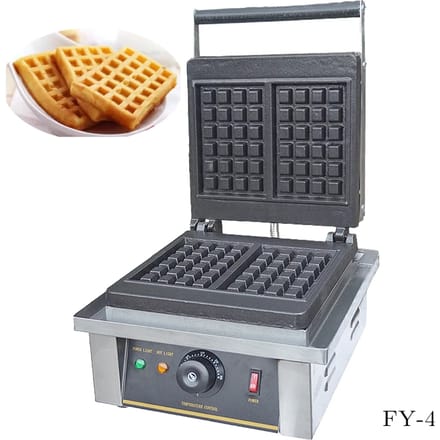 Professionele horeca-apparatuur wafelmaker commerciële Belgische wafelijzer machine FY-4 CUKUS