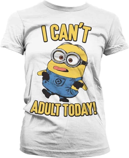 Minions Dames Tshirt -S- I Can't Adult Today Wit