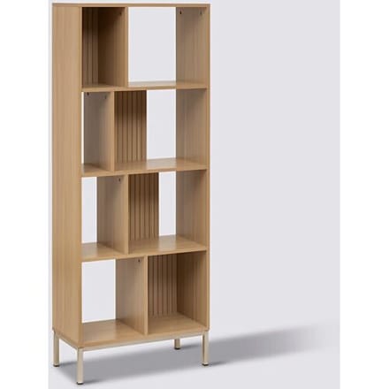 5Five Tasso Boekenrek 8 planken - 63x30x159cm - Beige
