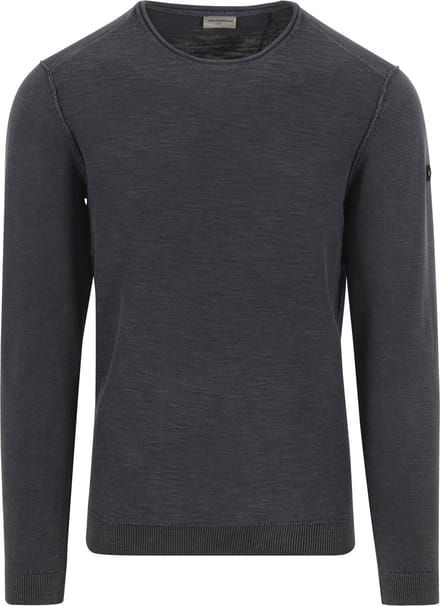 Pullover ronde hals Kledingstuk geverfd + stone washed