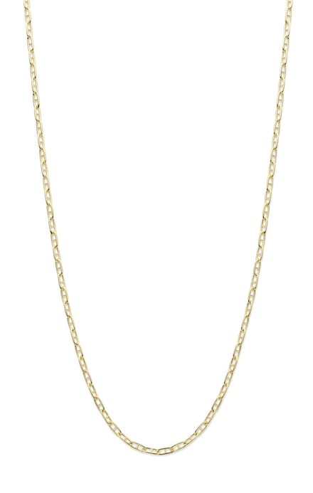 Mori Gold Filté 2,4mm breed collier, Mariner schakel, goud gevuld 1/20
