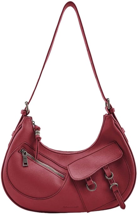 FREDsBRUDER schoudertas My Bestie Shoulderbag With Pockets Real Red rood