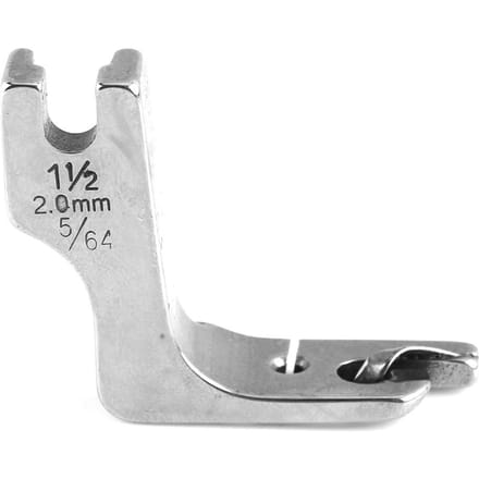 Universal Industrial Single needle Fat Bed Sewing Machine Rolled Hem Presser Foot 2.0MM white
