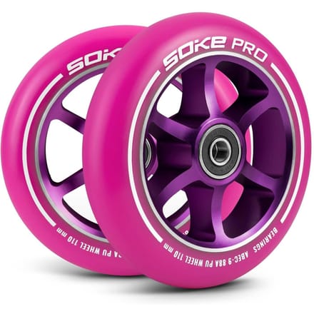 Scooterwielen 110 mm - roze - 2 st