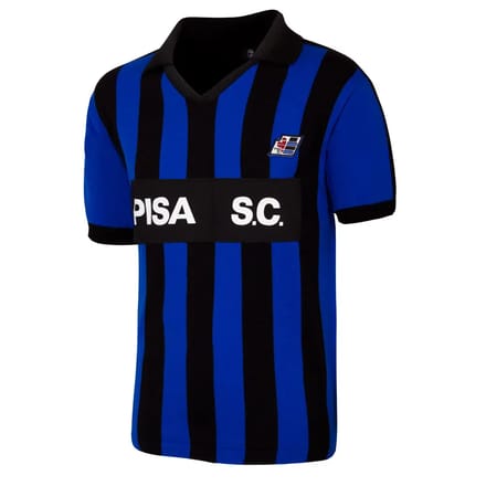 COPA - Pisa S.C. 1986/87 Retro Voetbalshirt - Heren - Blauw - Zwart - L