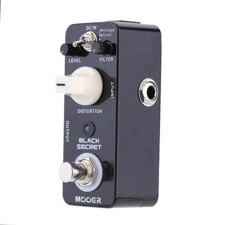 Mooer Black Secret Micro Mini Distortion effectpedaal voor elektrische gitaar True Bypass black