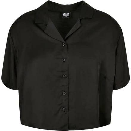 Dameshemd met korte mouwen Urban Classics Viscose Satin Resort