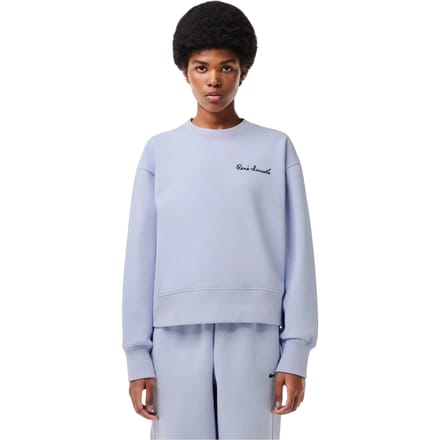 Lacoste Dames/Dames Belettering Relaxed Fit Sweatshirt (Blauw)
