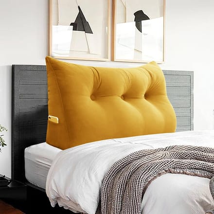 Ergonomisch Groot Rugkussen XXL voor Bed en Bank - Comfortabele Rugleuning met Voering