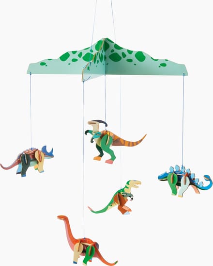 Studio ROOF Knutselset, 3D wandobject, babymobiel - Dinosaurierland