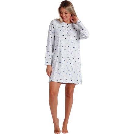 Lange mouwen nachthemd voor dames Admas Cloudy Nights