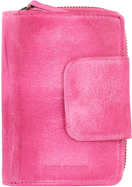 Jack Kinsky Nassau 511 Portemonnee RFID Leer 10 cm - Dames - Staand formaat - pink