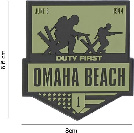 Embleem 3D PVC Omaha Beach