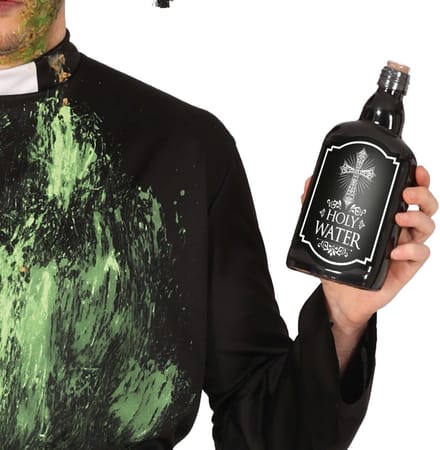 Zwarte wijwaterfles