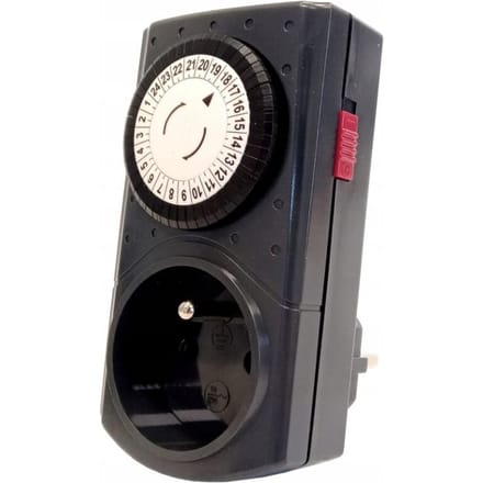 Duwi - Mechanische Tijdschakelaar - 24-uur - Grafiet - 48 Programma's