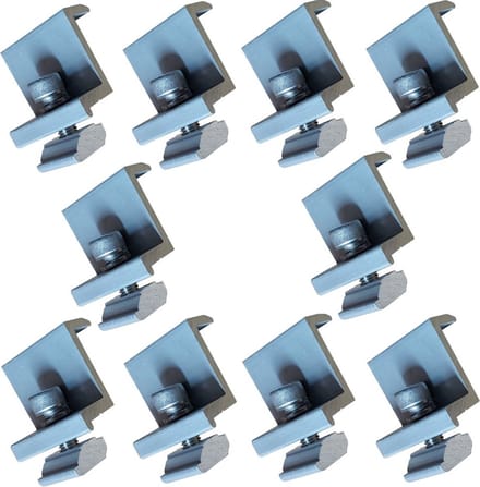 Solar panel eindeklem-zonnepaneel einde clamp-zonnepanelen einde haak-eindklem zonnepaneel 35mm-10 stuks-Eindklem voor zonnepanelen-RVS-solar end clamp