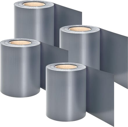 PVC Privacystrips - 4 stuks - Lichtgrijs