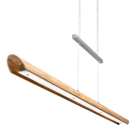 Elobra LED hanglamp Colombia S, eiken natuur