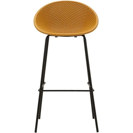 Barkruk Ibiza Mustard Bar Stool Set 2 Pcs 50×50×98 cm