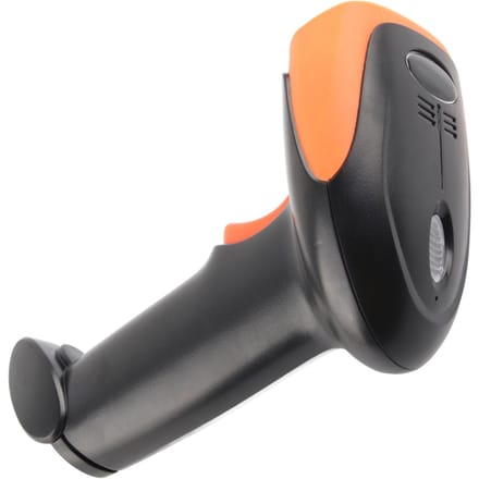 Scanner de codes-barres sans fil 2,4 GHz 1D 2D Haute précision Réponse rapide Lecteur de codes QR pour codes flous et déformés black