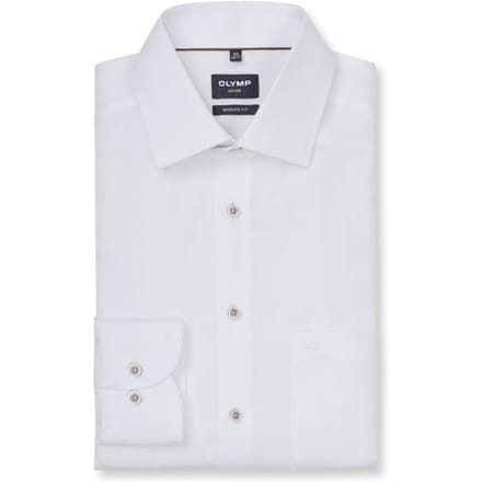 OLYMP Luxor Overhemd, Modern Fit, New Kent, Wit